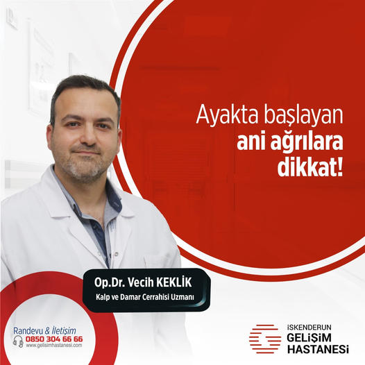 AYAKTA BAŞLAYAN ANİ AĞRILARA DİKKAT!